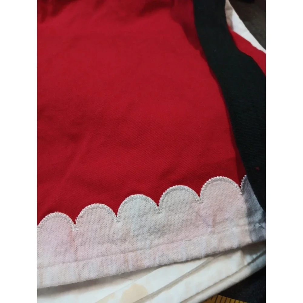 Kohls Christmas Mrs. Claus Santa Apron Red White Small Women Or Child EUC READ